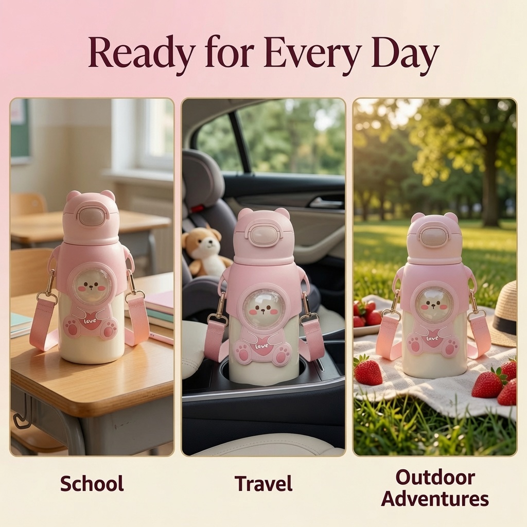 TinyHug Love Pink bottle everyday lifestyle uses