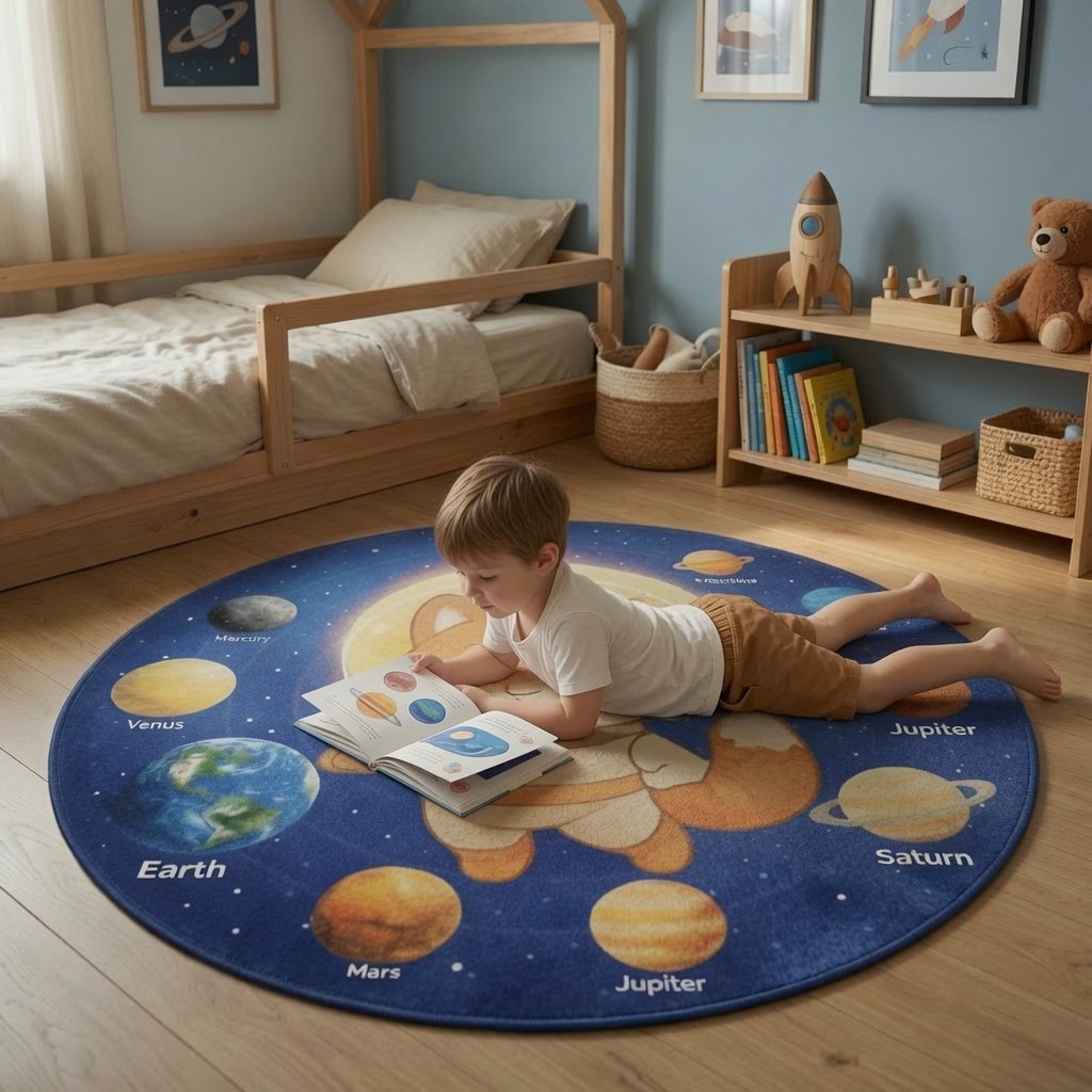Galaxy rug lifestyle